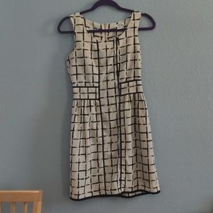 black and white Checkered dress